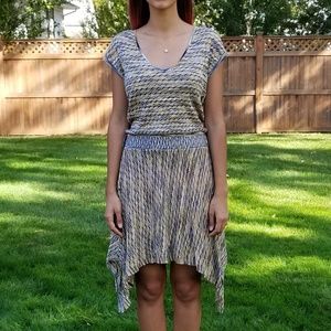 BCBGMaxAzria Knit Handkerchief Style Dress